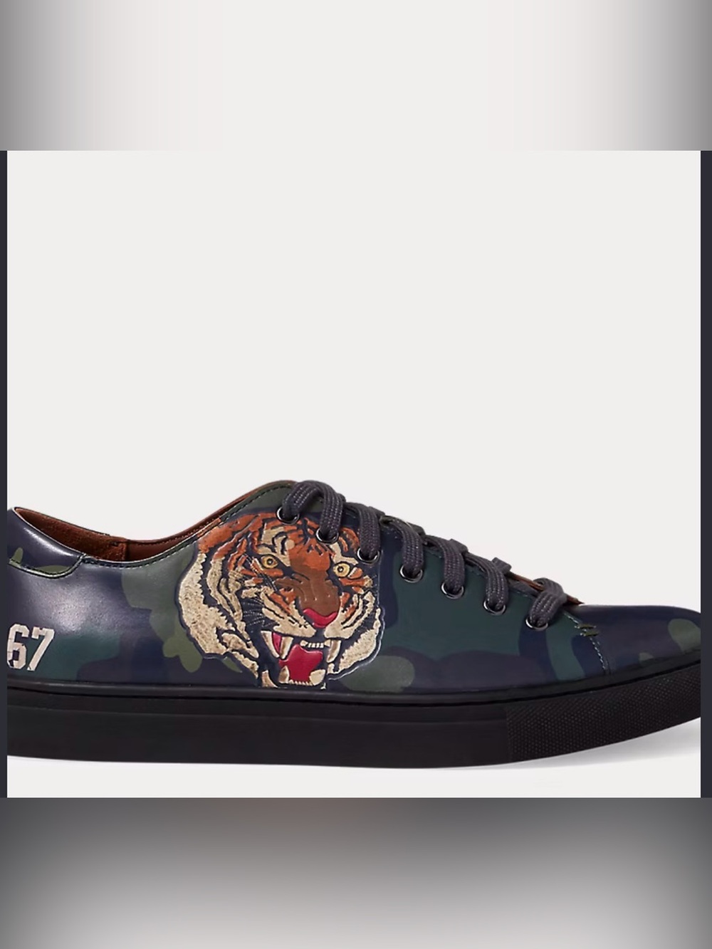 Polo by Ralph Lauren Blue Camouflage Low-Top Jermain sneaker 10.5D